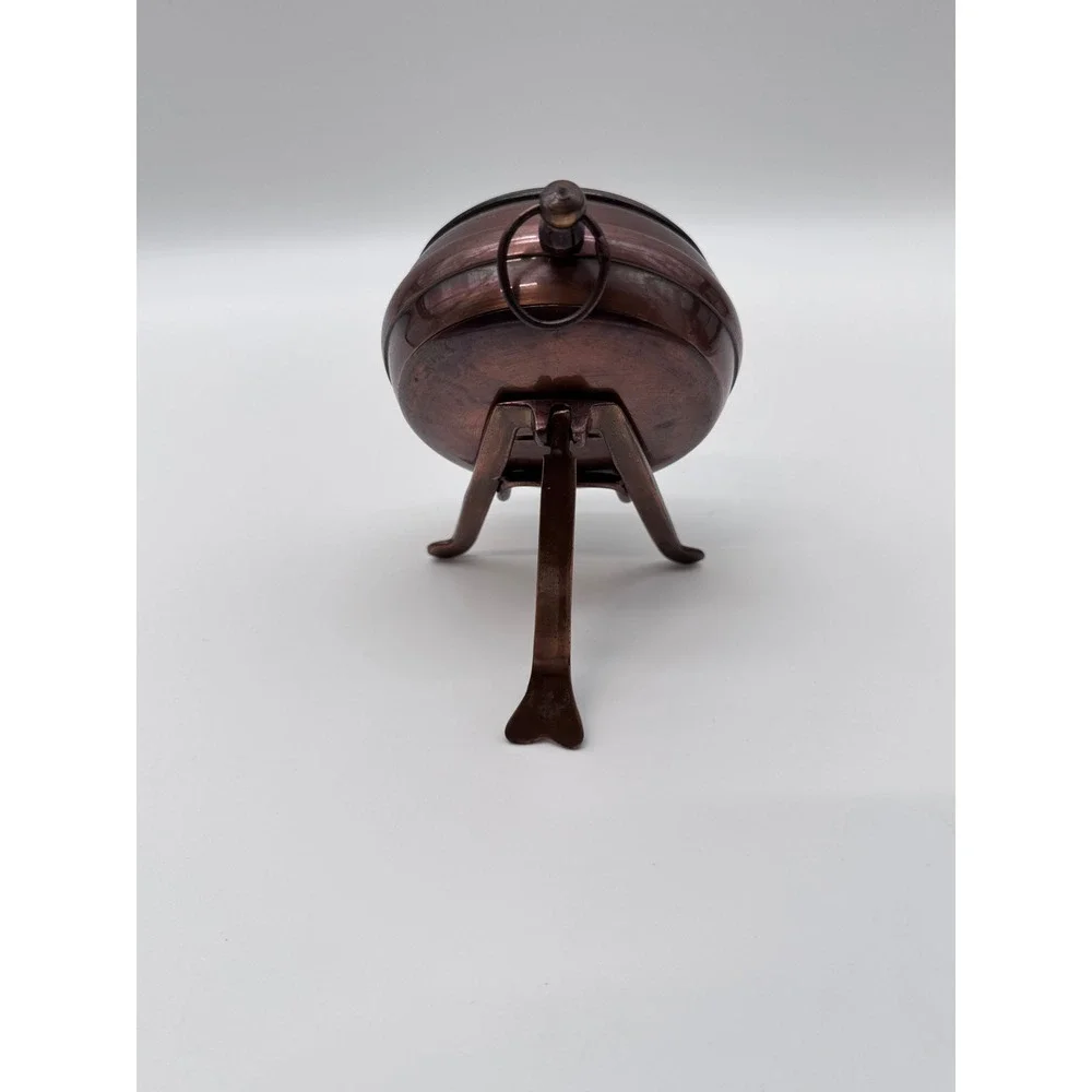 Vintage Style Desk Clock Prestige Quartz Table Clock Bronze Finish with Tripod